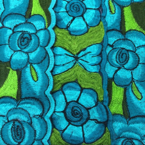 2 New Mexican Embroidered Belts Floral Sach - Picture 2 of 10